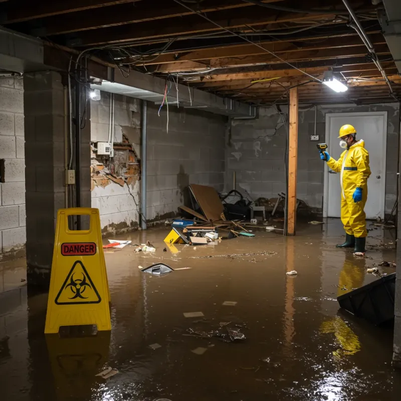 Flooded Basement Electrical Hazard in Johnson, VT Property